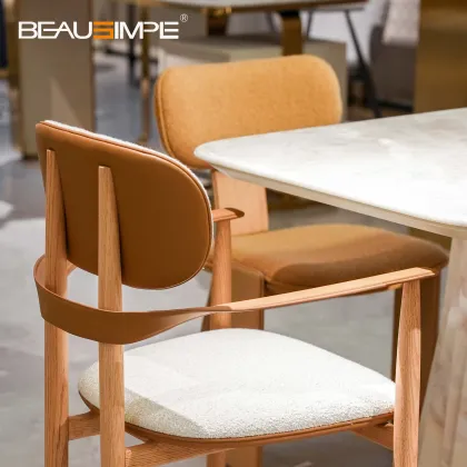 Light Luxury White Oak Leisure Chair