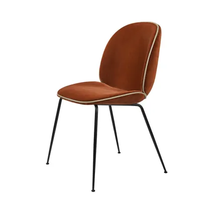 Matte Black Gubi Beetle Chairs with High Elastic Foam Sponge