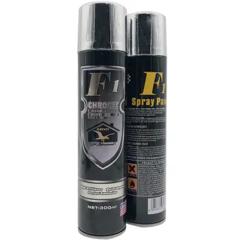 High Heat Silver Nano Blue Wheels Lacquer Varnish Spray Kit with Mirrored Gold Effect