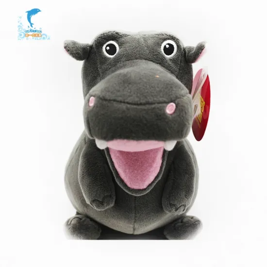 Cute Hippo Stuffed Wild Animal Doll With VoiceRecording Multifunction Customization