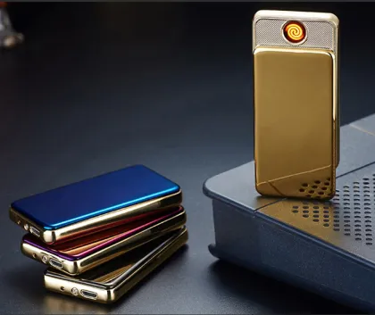 fashion popular dual sides ignite shenzhen usb lighter rechargeable slim cricket lighter