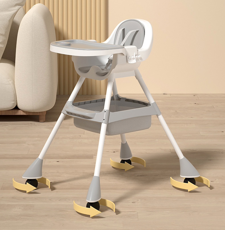 Baby Folding High Feeding Chair Dining Booster Seat