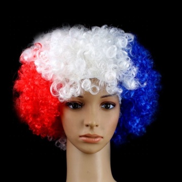 Soccer Football Fan Cosplay Wigs: Cheap Make-up Accessories for Adult Disco Fancy Dress