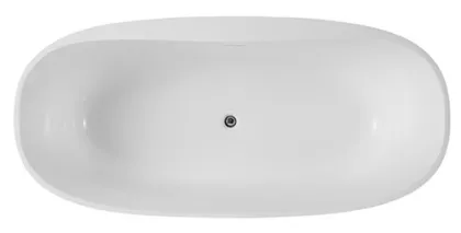 White Acrylic Soaking Bath Tub Free Standing