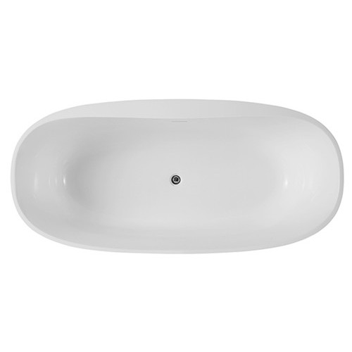 White Acrylic Soaking Bath Tub Free Standing