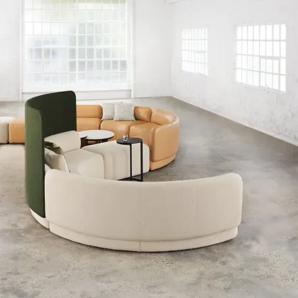Modern Curved Sofa Set for Office Public Seating Furniture