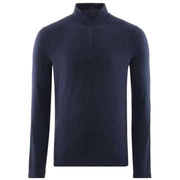 Men's Merino Wool Zip Long Sleeve Base Layer