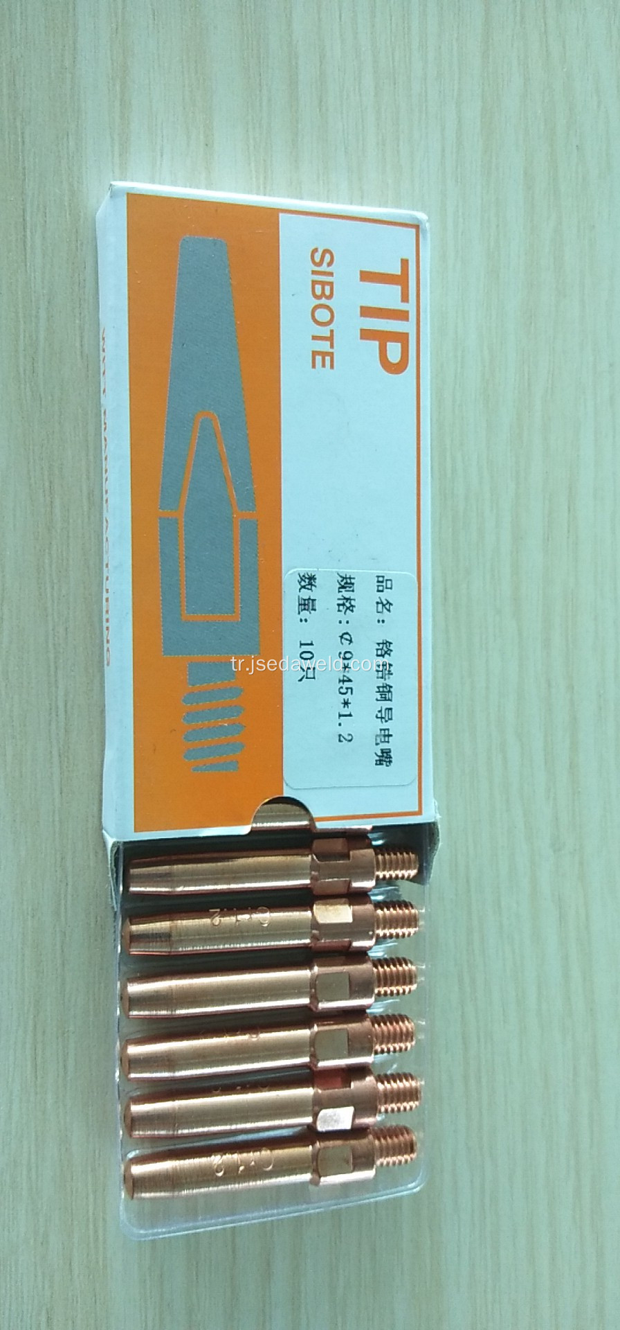 İletişim İpucu M6 × 45 × 1.2MM CuCrZr Mig