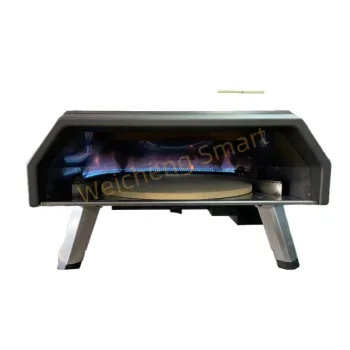 Portable Rotating Gas Pizza Oven for Fast Cooking in Your Garden