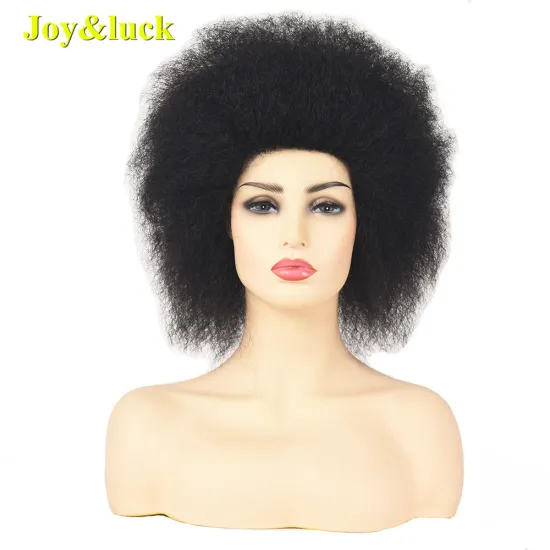 Wholesale Wigs for Women Ladies Hair African Wigs Black Women Party or Cosplay Black Afro Kinky Curly Short Synthetic Hair Wigs