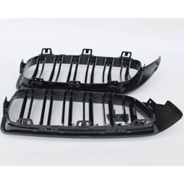 Double Salt Matte Black Front Bumper Grille for BMW E90 Double Line Grille