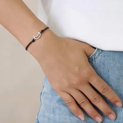 Waterproof Sun Moon Star Charm Friendship Bracelet