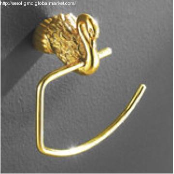 Gold Plated Bathroom Shelf Towel Bar