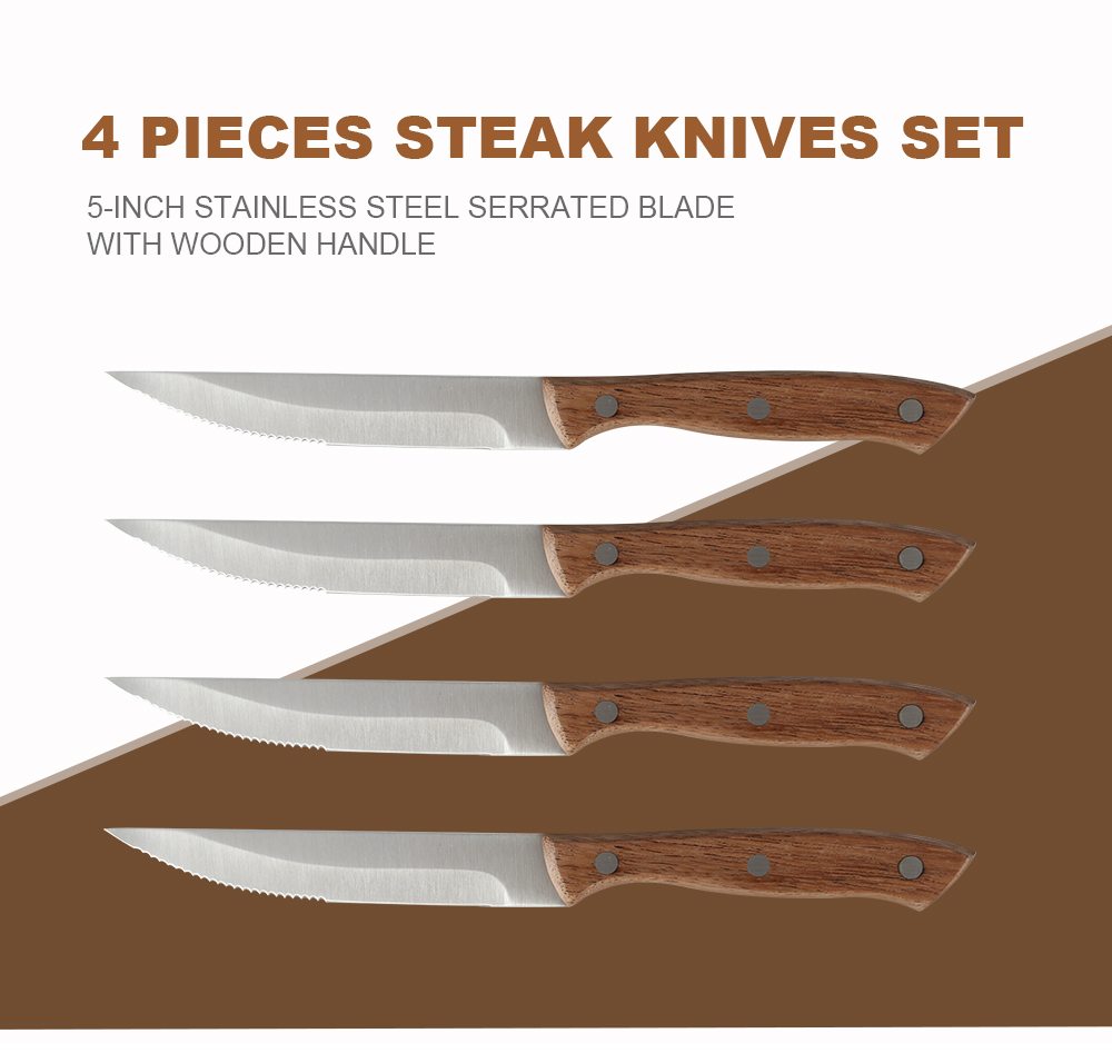 4 pcs steak knife set