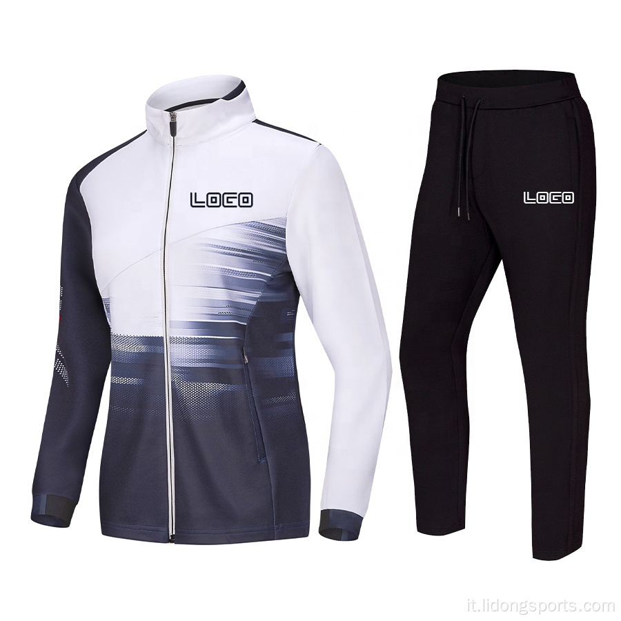 Ultimo design personalizzato Sublimation Running Tracksuit