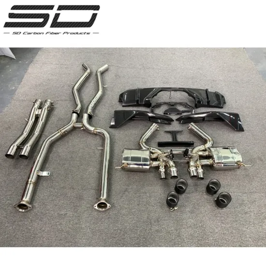 Performance Stainless Steel Flexible Car Pipe Muffler for BMW M4 G80 Exhaust