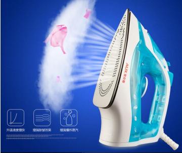 Electric steam iron with spray and burst function