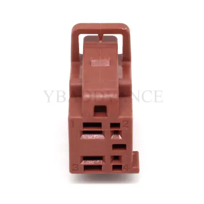 Delphi 2.8MM Car Brown 4 Pin Female Wire HSG Connector