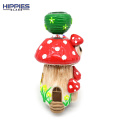 Polymer Clay Glass Bubblers with Fairy Mushroom Cottage