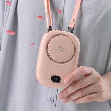 Hanging Mini Portable Neck Fan with 3 Speeds, Rechargeable and Adjustable for Office, Outdoor, Travel