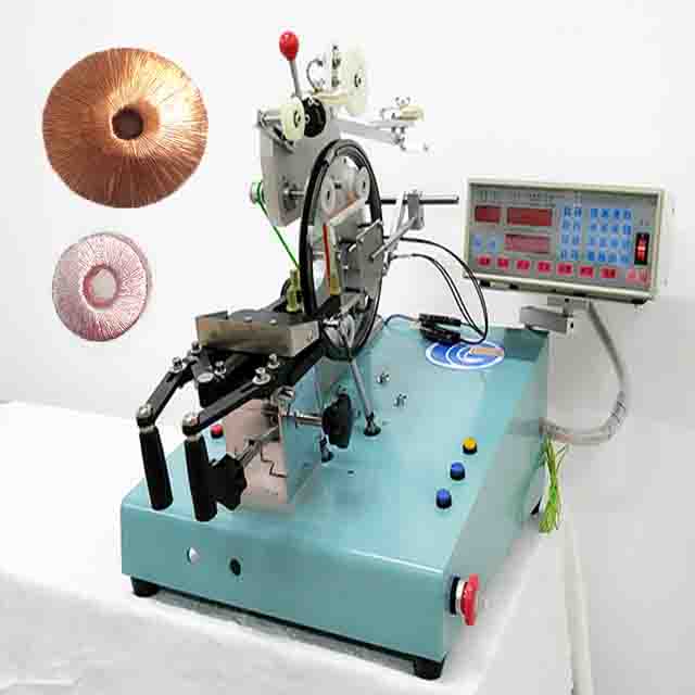 Toroid winding machine of 8 inch edge slip-type