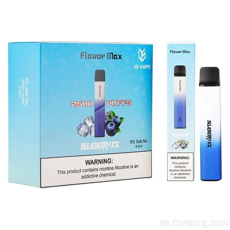 Jsvaoe Vape Pod Pen Fruchtsaft 2500 Puffs