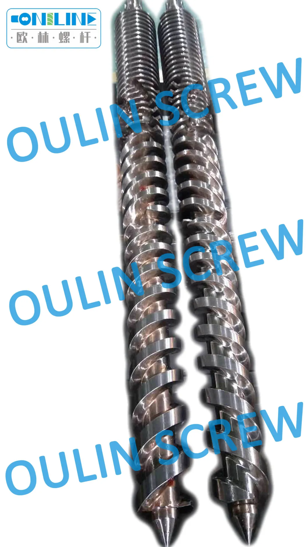 Bimetal Quality Twin Conical Screw and Barrel for PE Wood Plastic