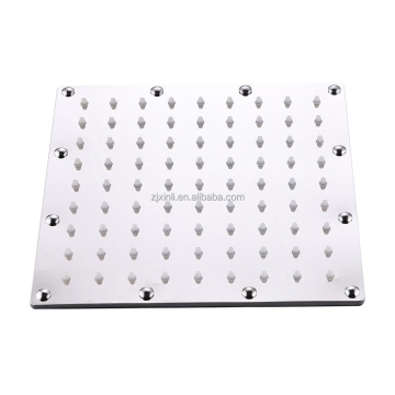 X15640 Brass or Stainless Steel 8 Inch Square Rainfall Overhead Shower Head