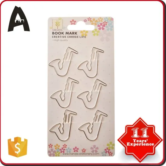With quality warrantee factory supply oem fashion bow paper clips