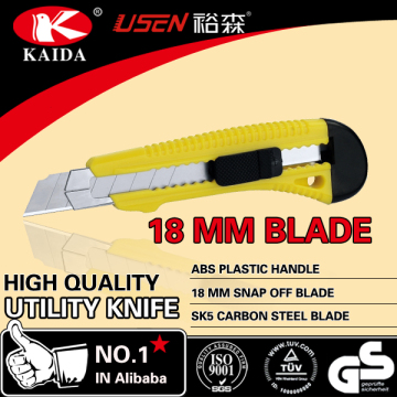 Plastic handle 18mm blade paper cutting knife art knife