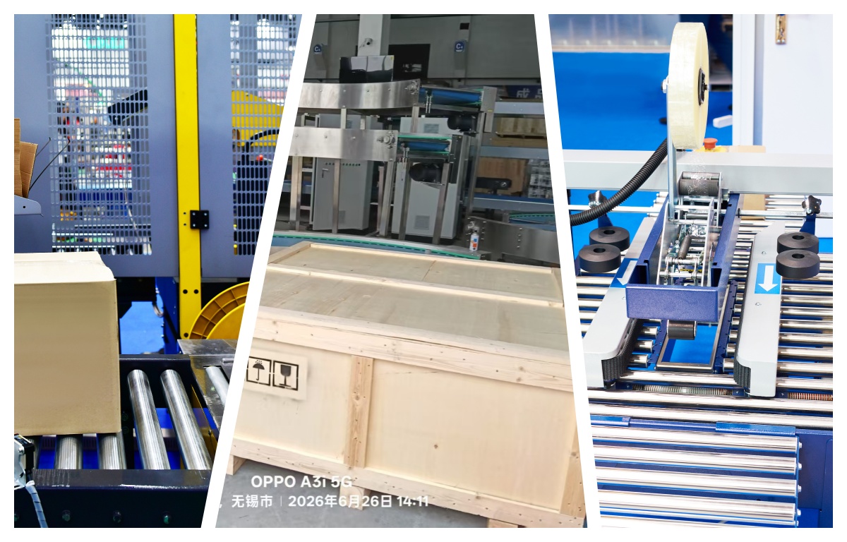Palletised cartons waiting for shipment