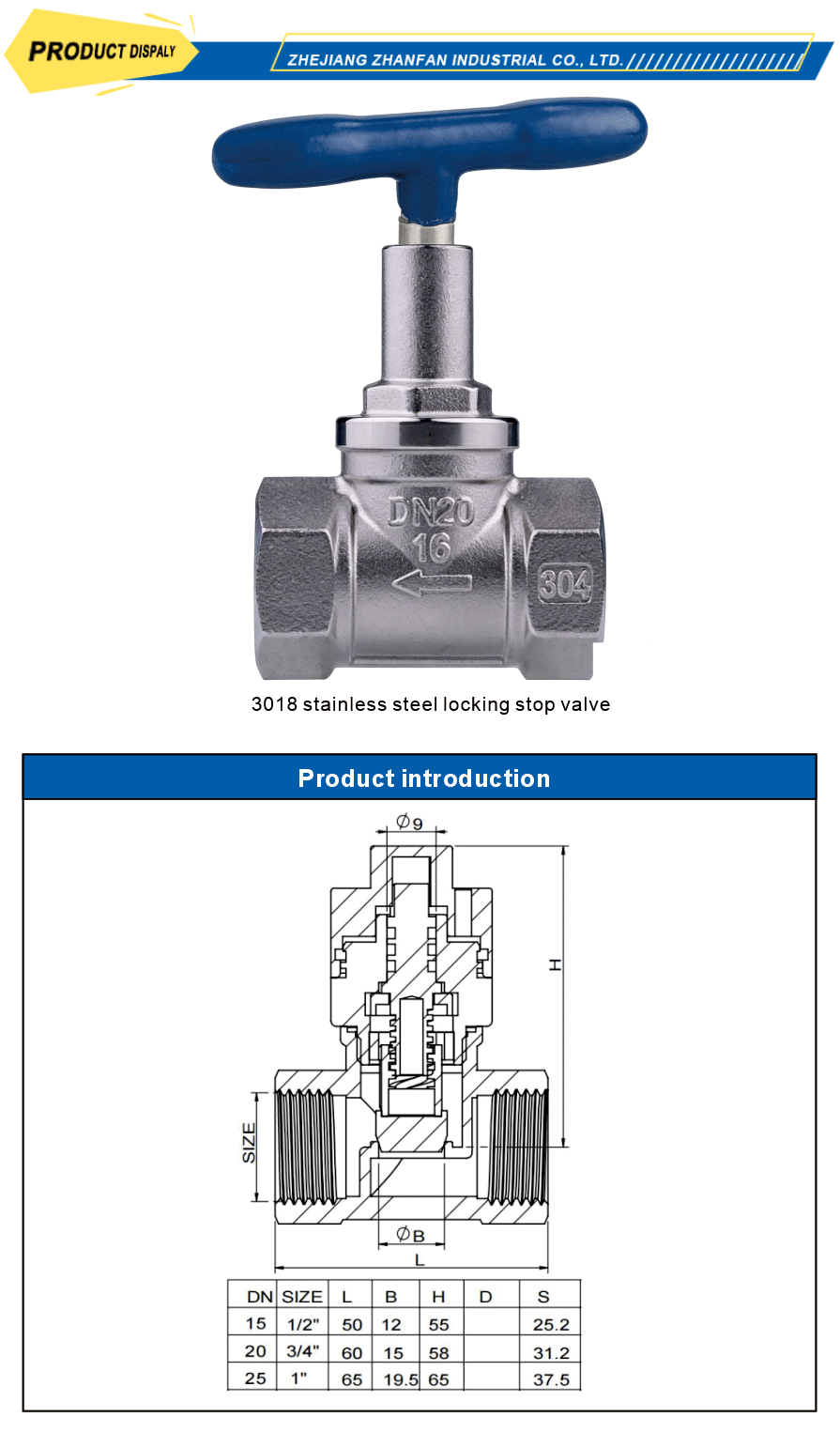 High temp resistant valve stainless steel