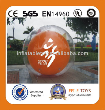 2014 hot selling &high quality/new design double color inflatable ground ball for advertising