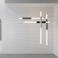 Pendrage d'éclairage en marbre à tube LED Chandelier en marbre suspendu