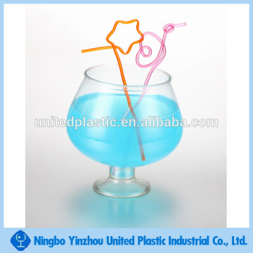 custom 2500ml PET fish bowl with goblet