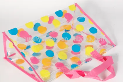 Japanese Transparent Hot Sale plastic beauty makeup Bag