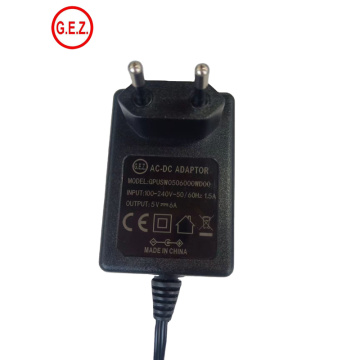 Cargador de pared 5V 6A Adaptador de enchufe de Europa