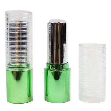 round shape UV coating lipstick tubes with transparent lid