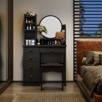 Wholesale Small Storage Dressing Table: Simple Bedside Luxury Dresser with Mirror and Stool