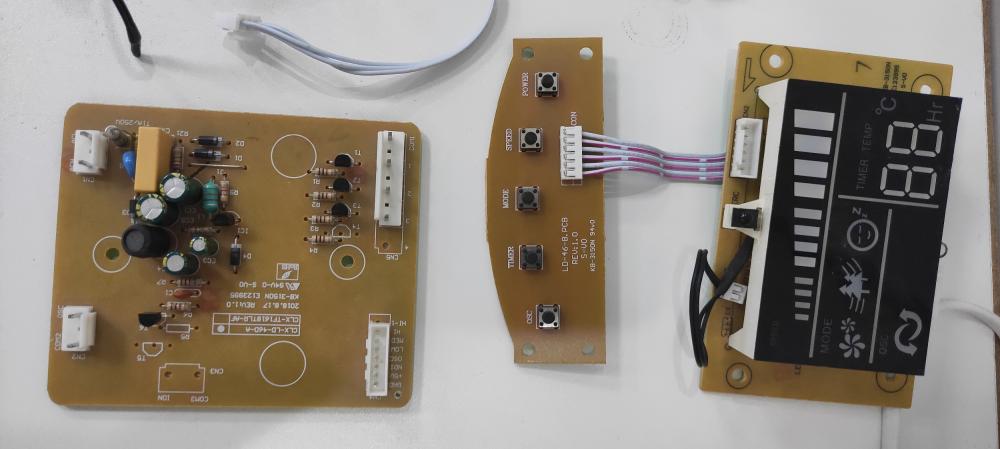 A circuit board for DC power control