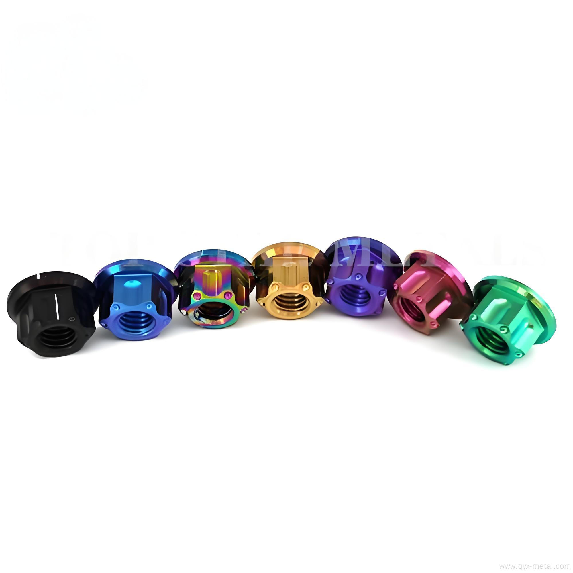 High-quality Titanium Flanged Axle Nut For Motorcycle