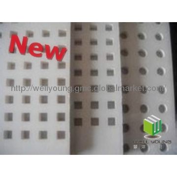 12mm square hole acoustic perforated plasterboard