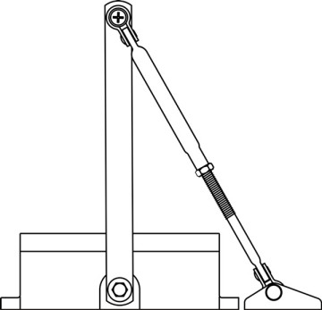Door Hardware Aluminum Hydraulic Door Closer S225