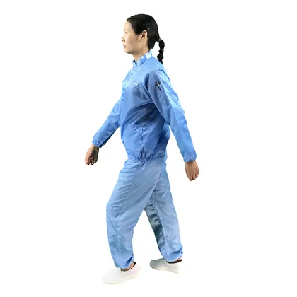 5mm ESD Fabric Blue Anti-Static Safety Work Clothes