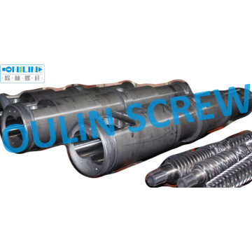 Liansu 65/132 Twin Conical Screw and Barrel for PVC, WPC