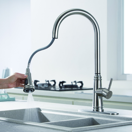 Satinless Steel Nickel Dual Function na Faucet sa Kusina