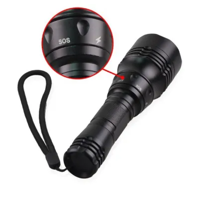 IP68 5 Watt Diving Flashlight 100 Meter Underwater Diving Powerful LED Flashlight