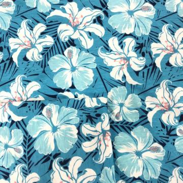 Cotton Polyester CVC Floral Printed Jersey Cloth Fabric