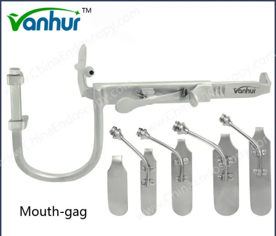 Ent Mouth-Gag with Water Nozzle of Laryngoscopy Instruments