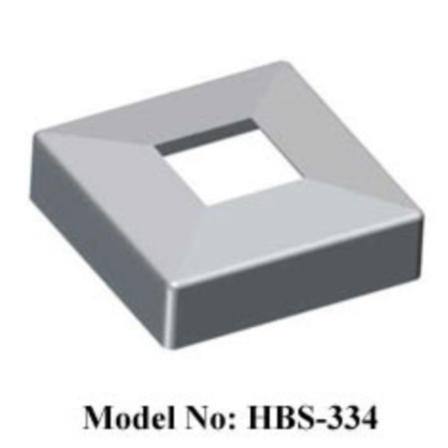 Stainless Steel Handrail Fittings Square Base Cover